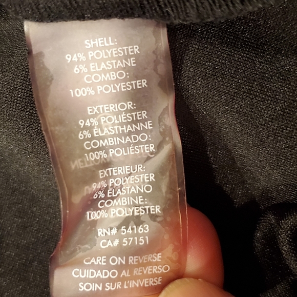 TOMMY HILFIGER  Elegant Black Dress with Sheer Sleeves, Size 8. - Picture 11 of 11